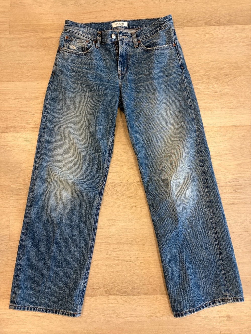 Madewell The Low-Rise Loose Jeans – Solstice Wash – Size 27
